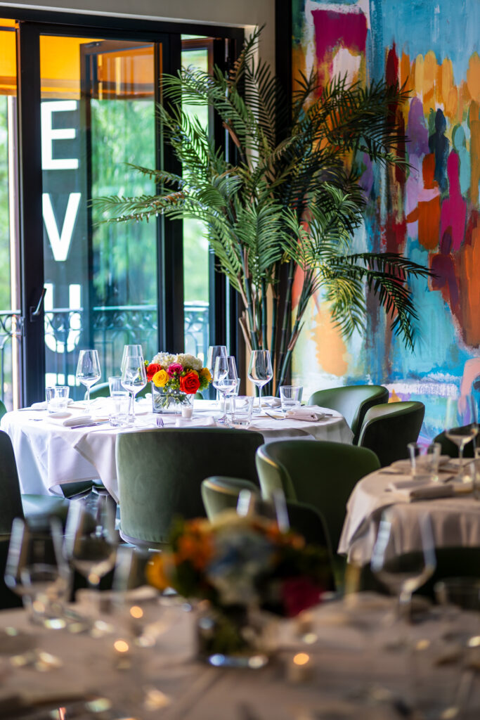 Private dining room at The Bellevue Chicago Gold Coast