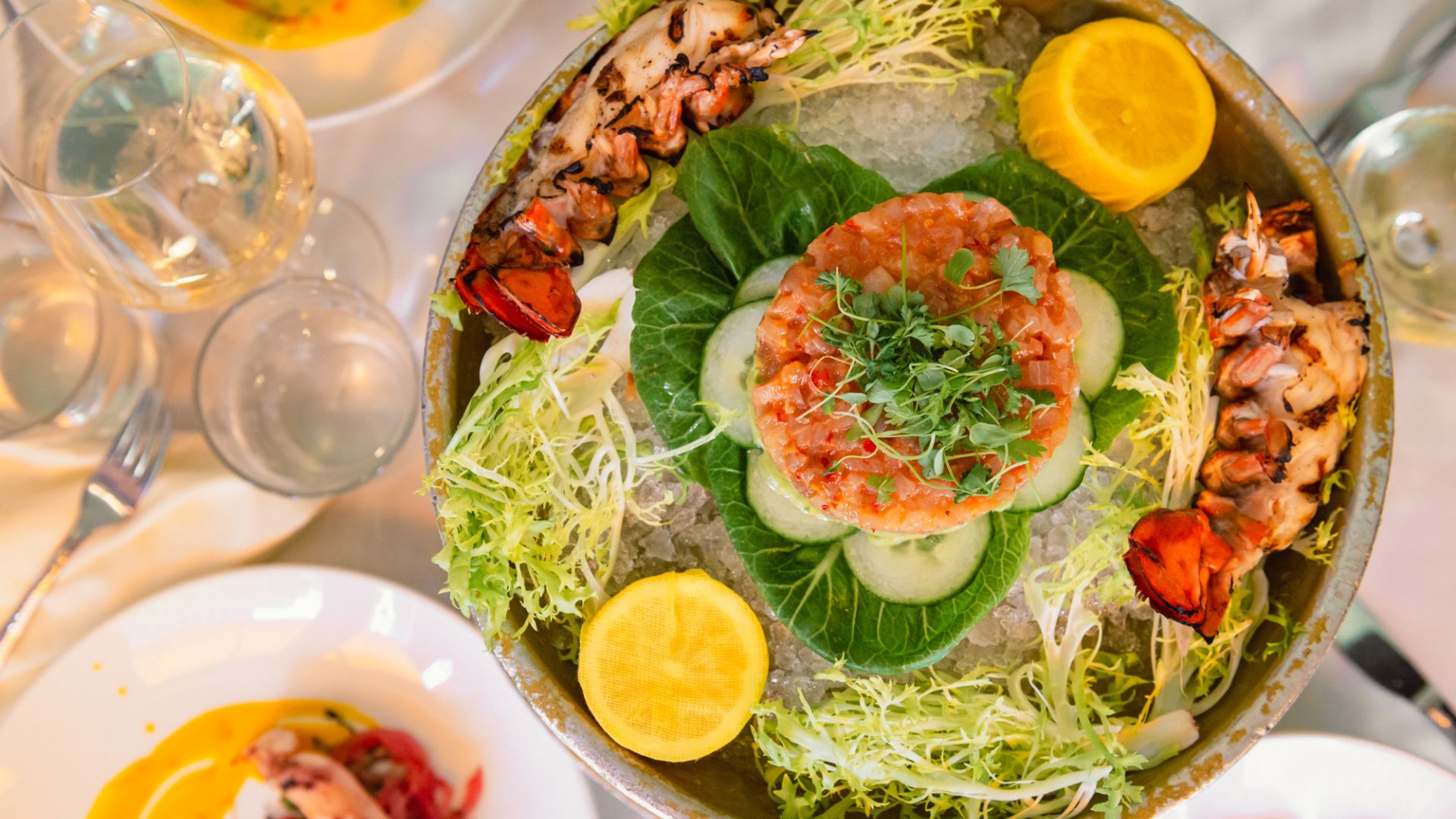 Chilled seafood bar at The Bellevue Chicago Mother's Day brunch buffet